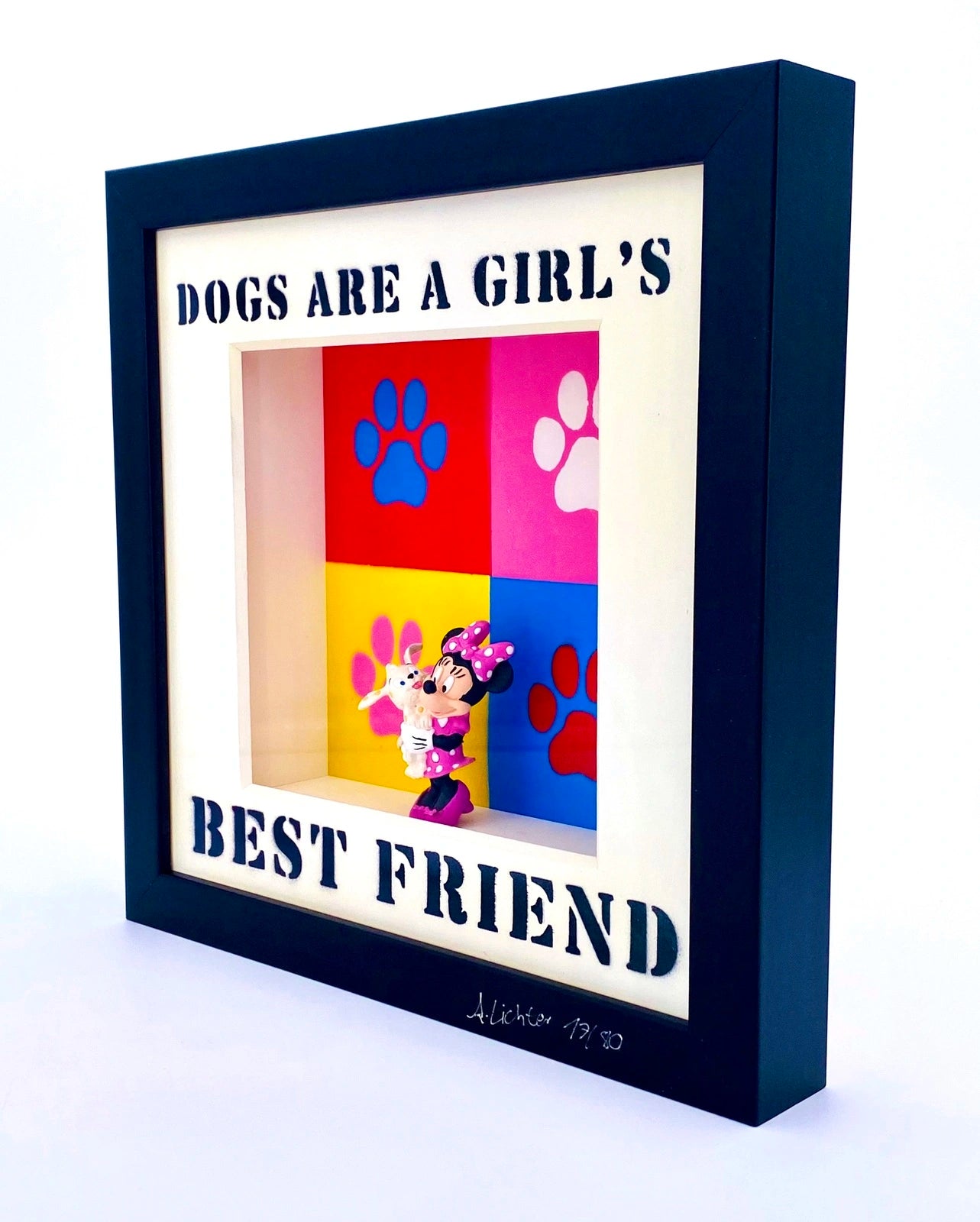 Andreas Lichter  Dogs are a Girls best friend Colorful - Galerie Vogel