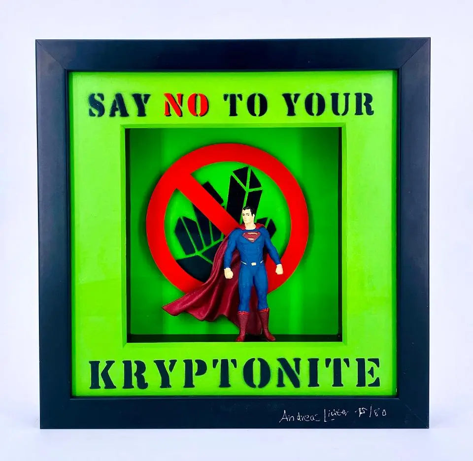 Andreas Lichter - Say no to your Kryptonite - Superman - Galerie Vogel