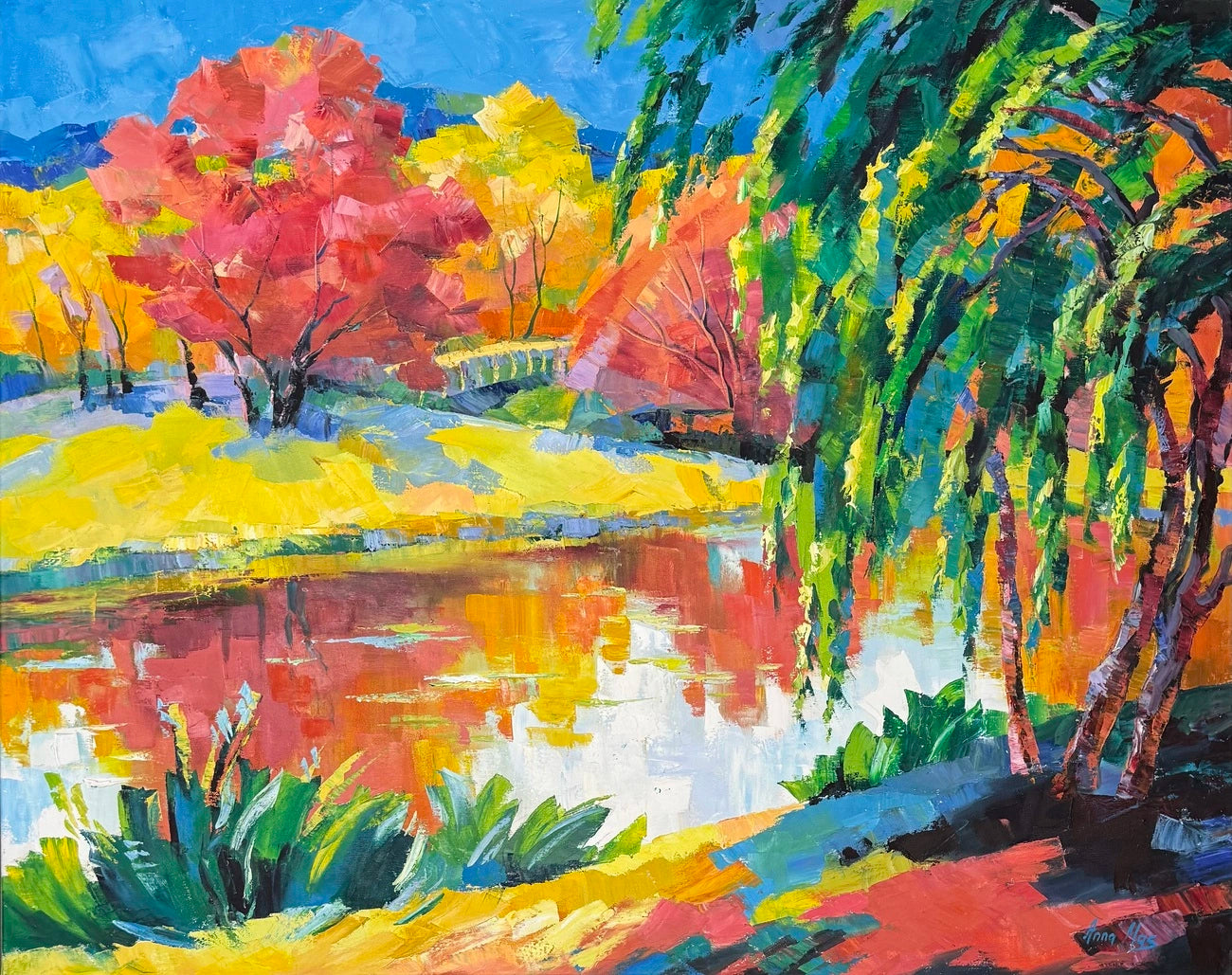 Anna Mas - Herbstfarben am Wasser