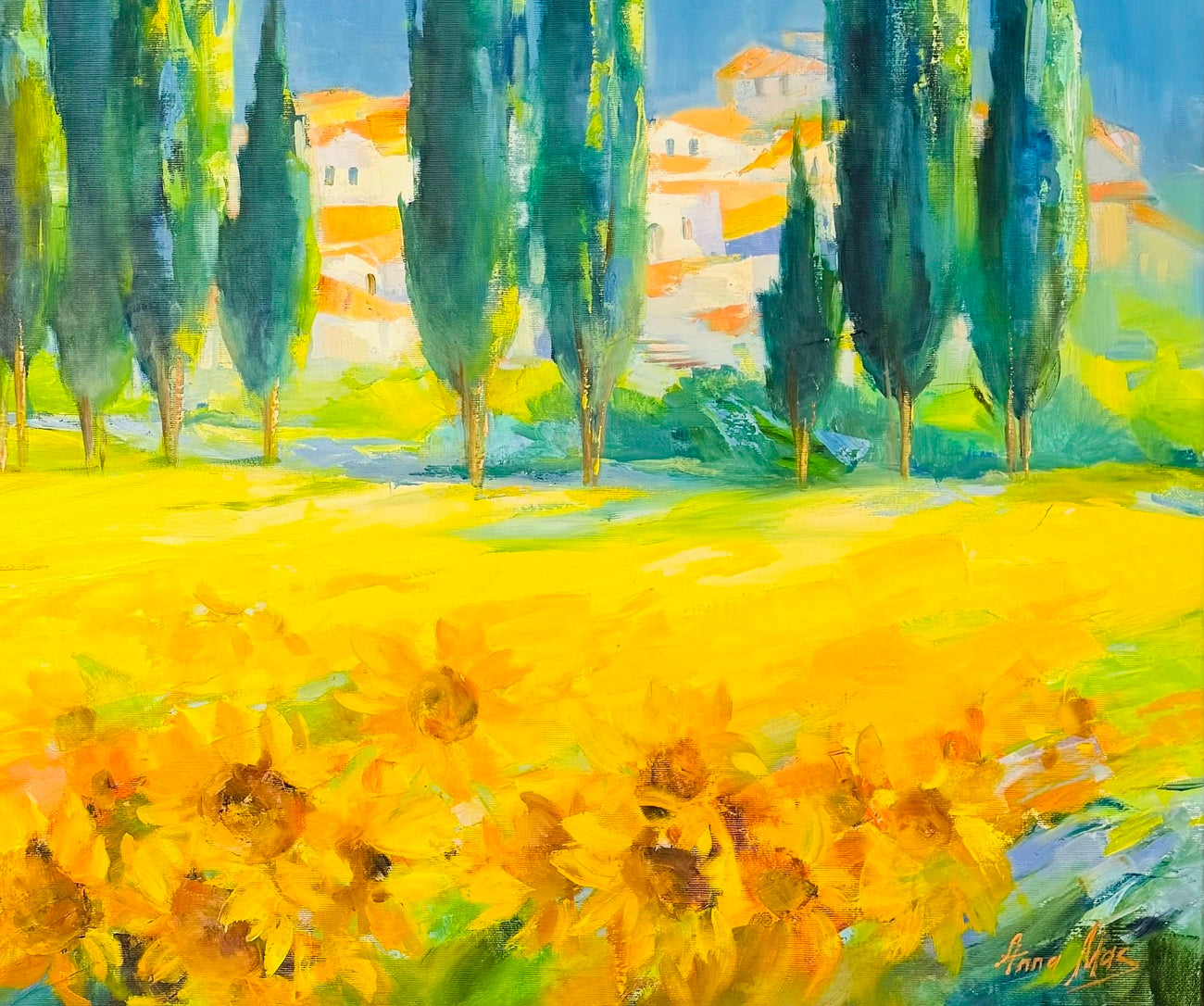 Anna Mas - Sunflowers I