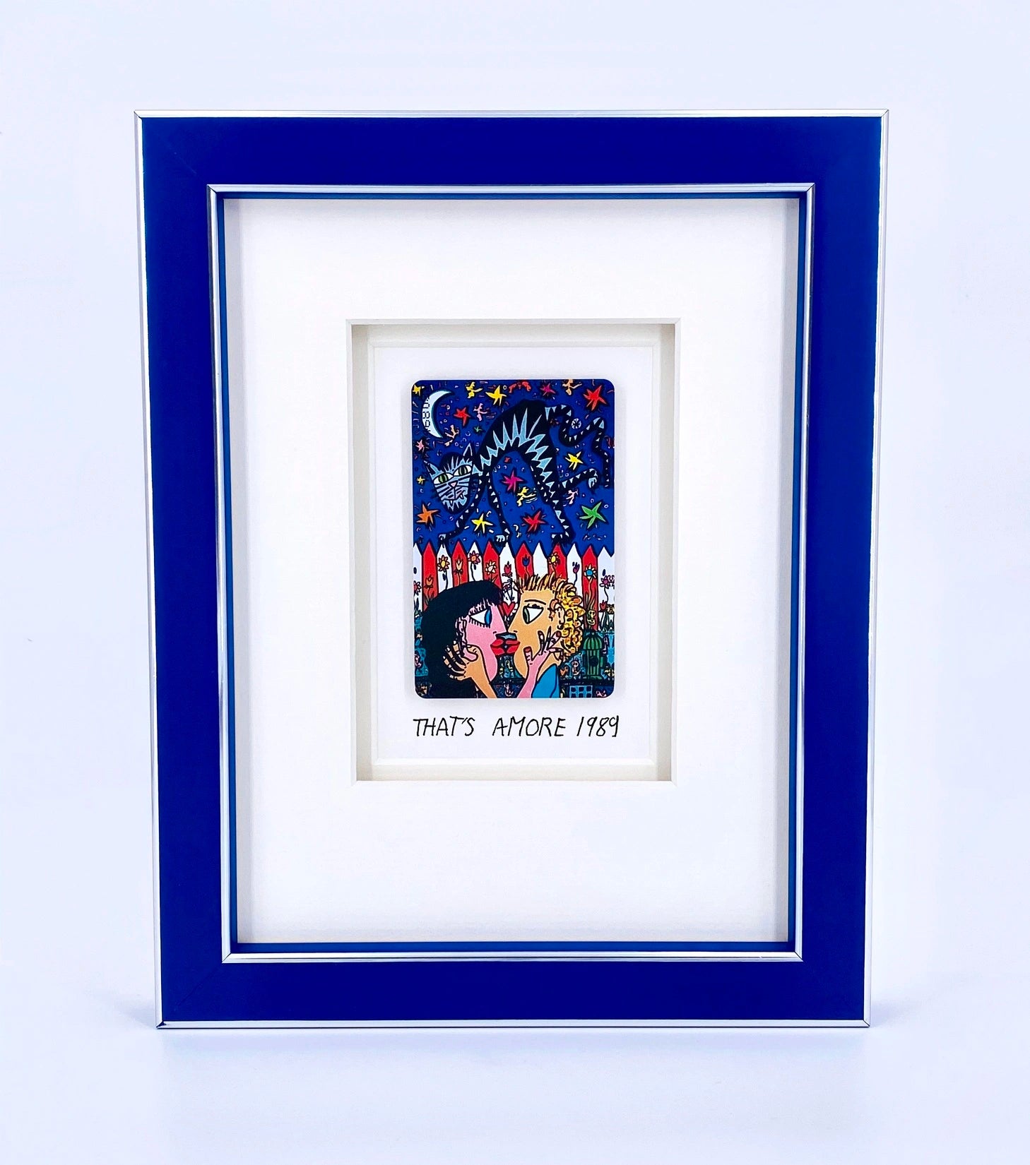 Original James Rizzi That´s Amore framed with museum glass