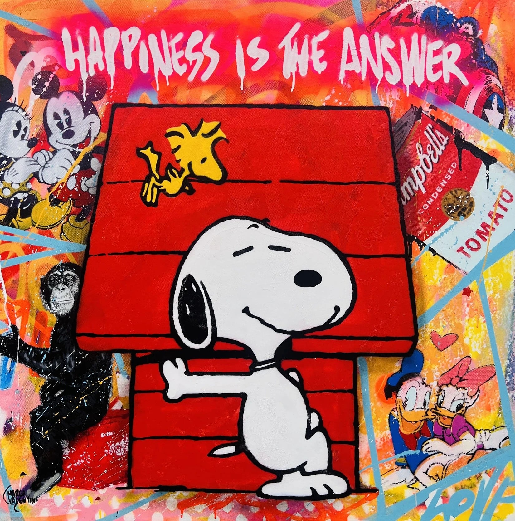 Marco Valentini - Happiness is the answer - Snoopy - Galerie Vogel