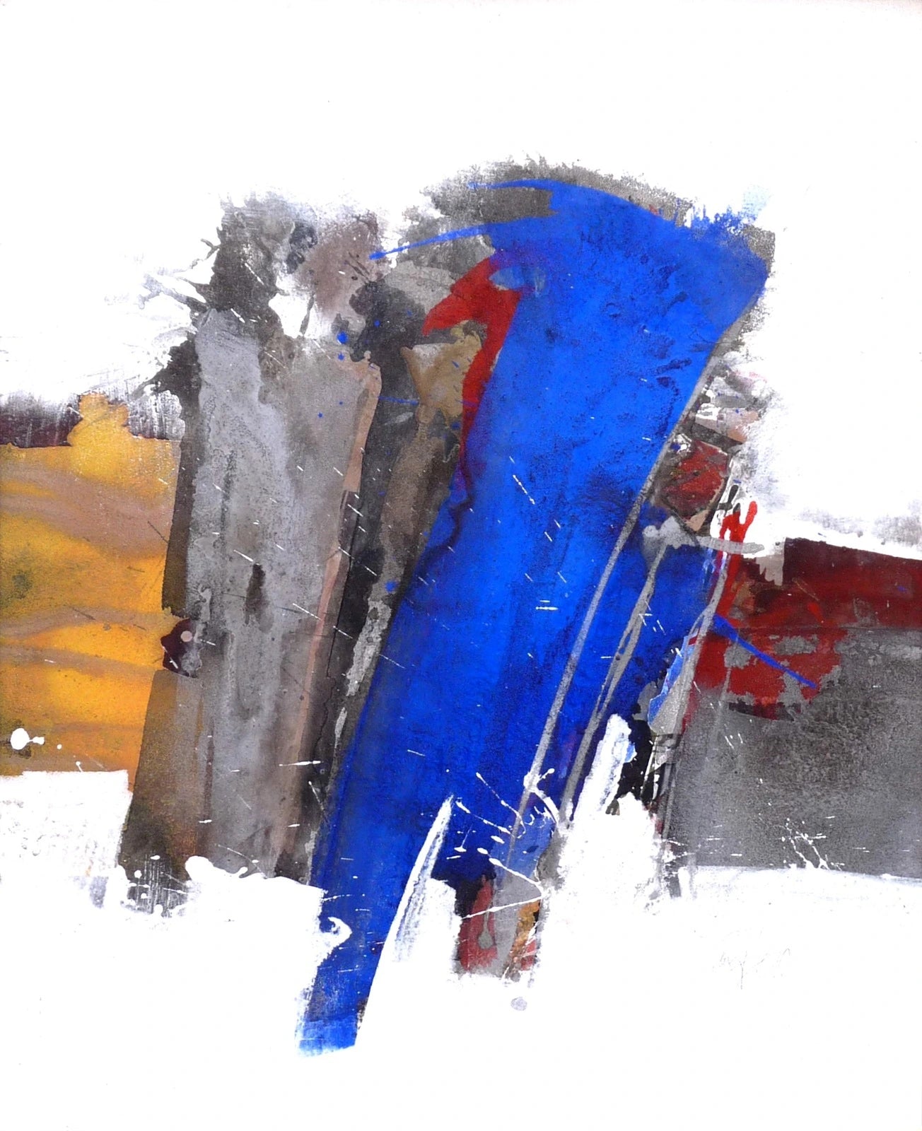 Roger Greßl "Colour composition in blue grey"