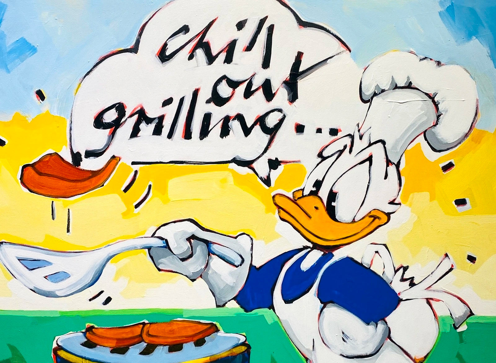 Wolfgang Loesche Donald - chill out grilling on a sunny day