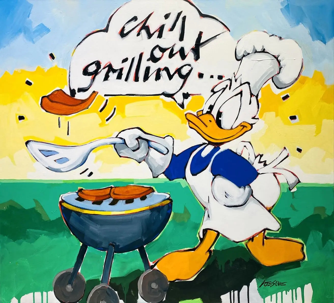 Wolfgang Loesche Donald - chill out grilling on a sunny day